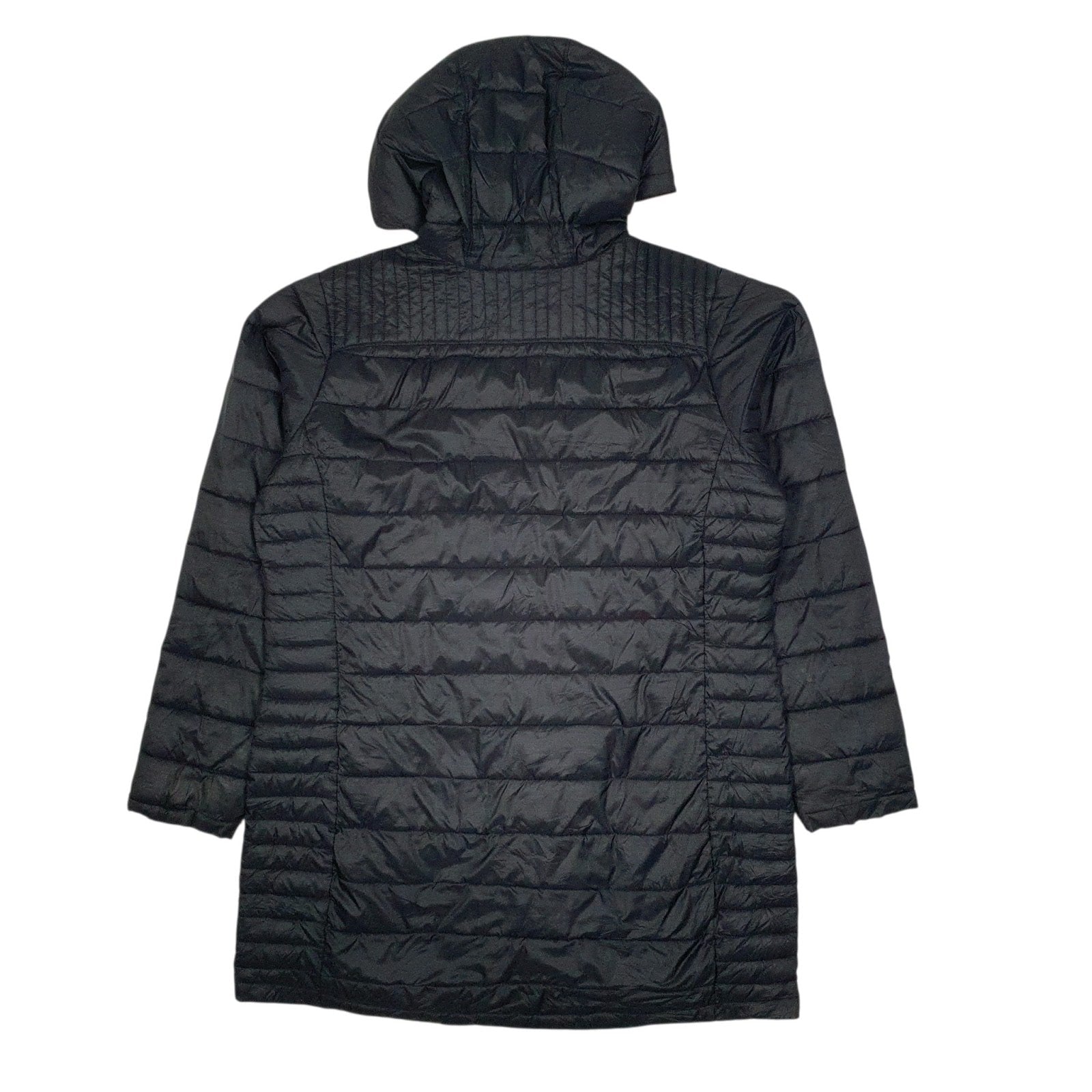 Womens Black Columbia Sportswear Company Parka Longline Trench Crewneck Coat