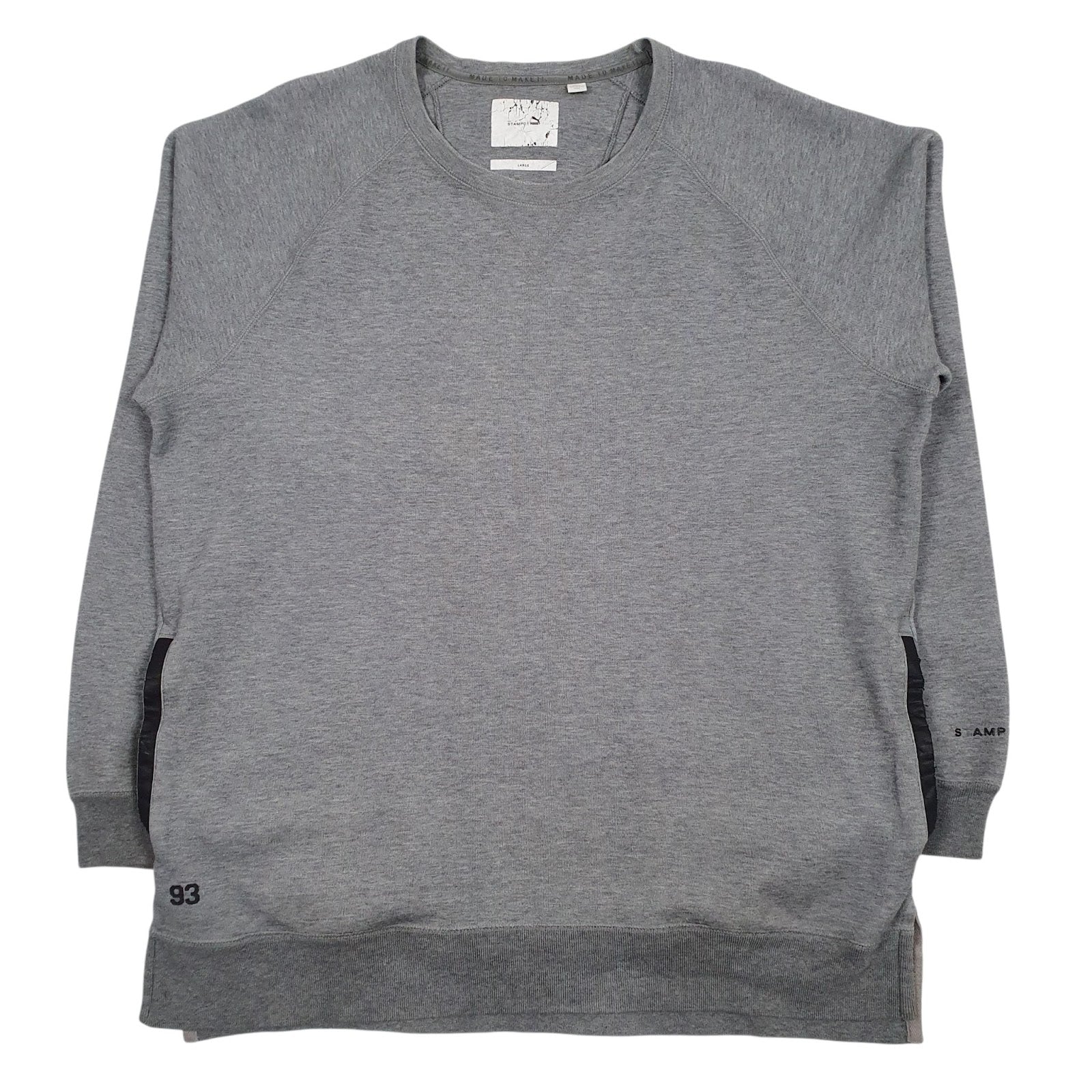 Mens Grey Puma  Crewneck Jumper