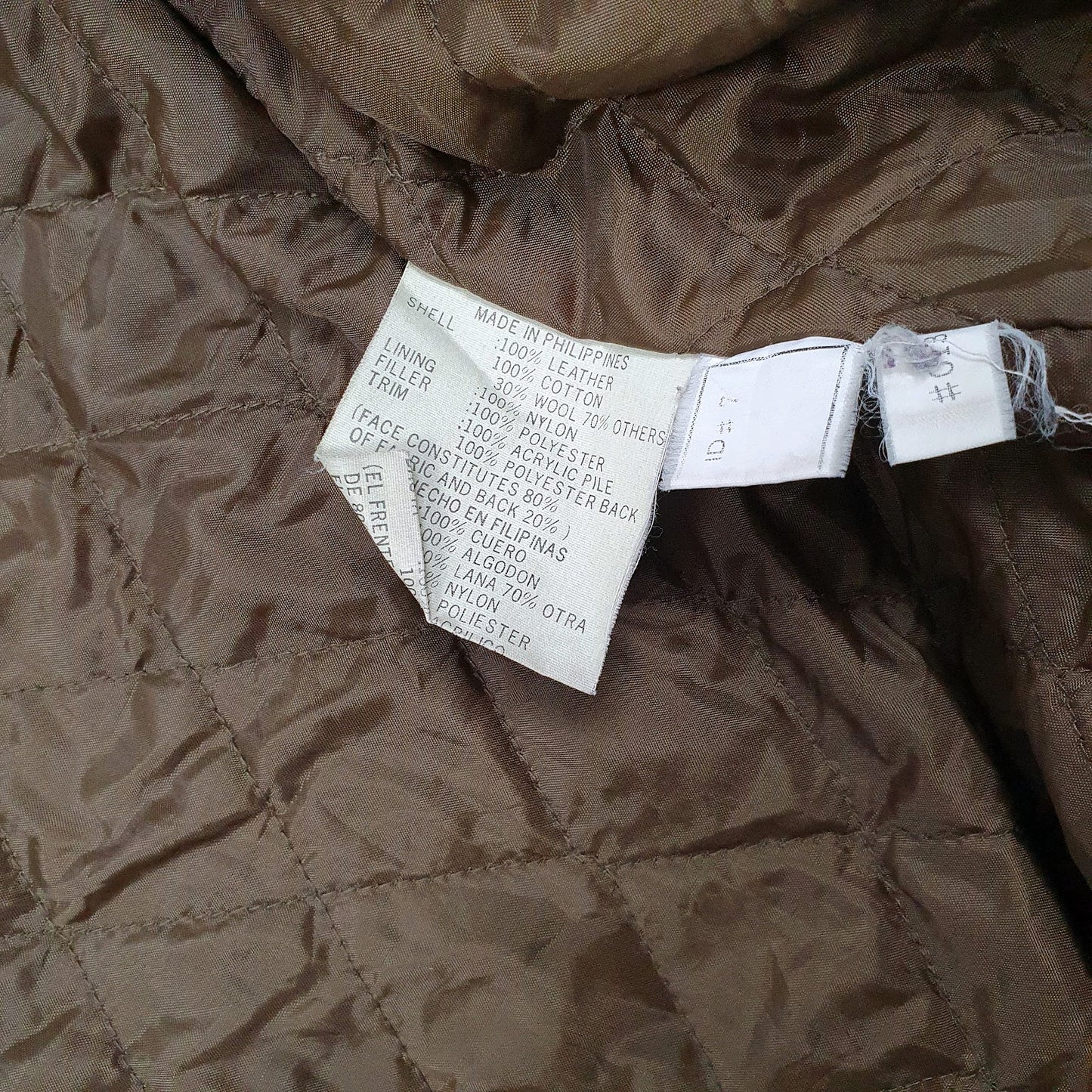 Mens Brown JC Sherpa Lined Patchwork  Coat