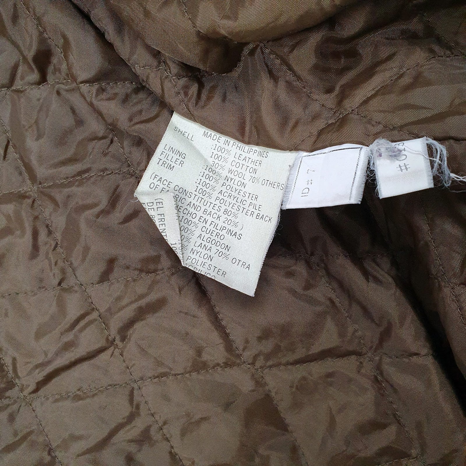 Mens Brown JC Sherpa Lined Patchwork  Coat
