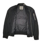 Womens Black Levis Bomber Military Crewneck Coat