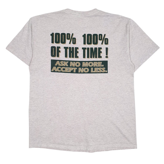 Mens Grey Hanes Garces Memorial Football  T Shirt