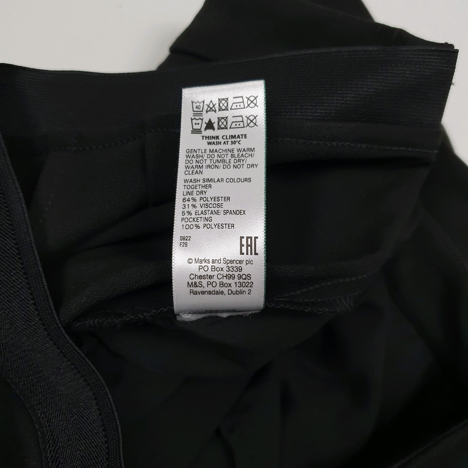 Womens Black M&S   Trousers