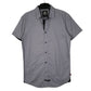 Mens Grey English Laundry  Short Sleeve Shirt