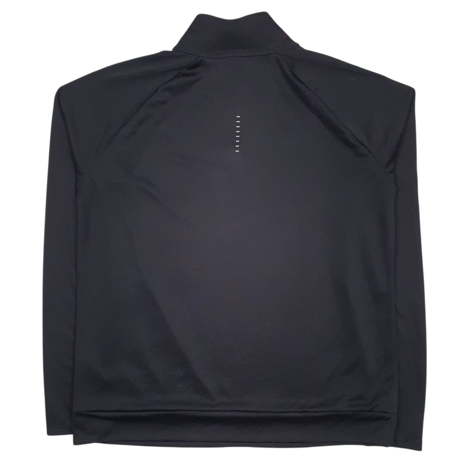 Mens Black Nike Dri-Fit Running Spellout Quarter Zip Jumper