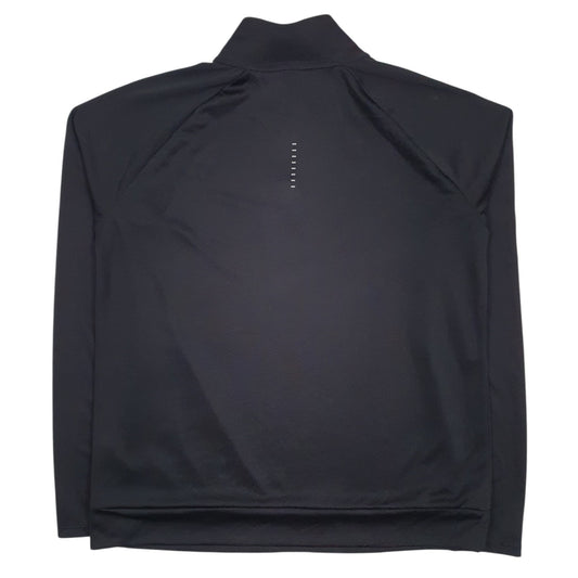 Mens Black Nike Dri-Fit Running Spellout Quarter Zip Jumper