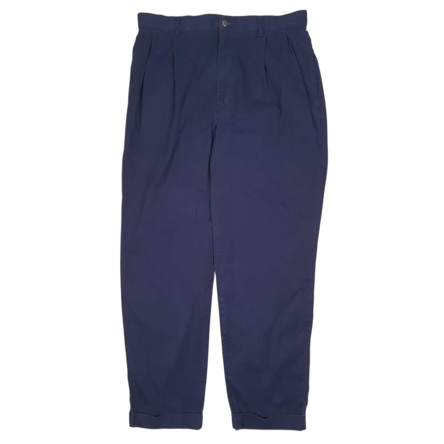 Mens Navy Polo Ralph Lauren Pleated Chino Trousers