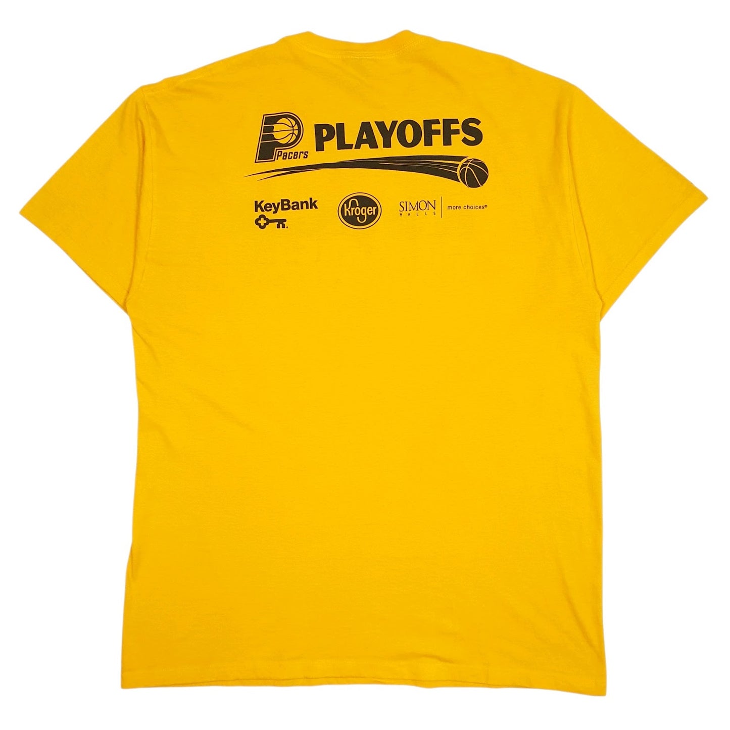 Mens Yellow Fruit Of The Loom Blue Collar Gold Swagger Pacers  T Shirt