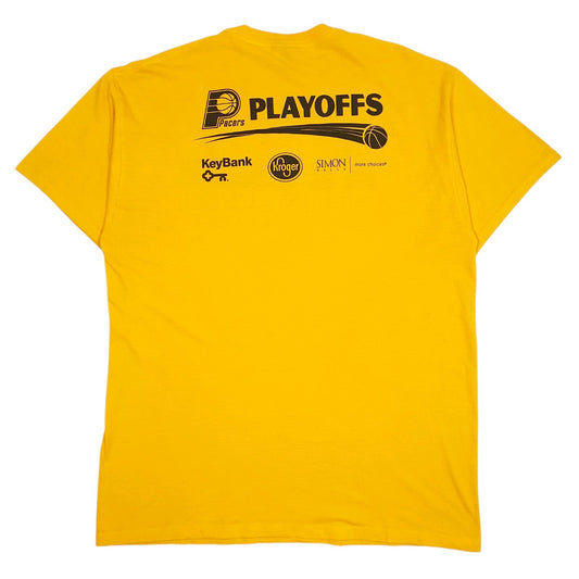 Mens Yellow Fruit Of The Loom Blue Collar Gold Swagger Pacers  T Shirt