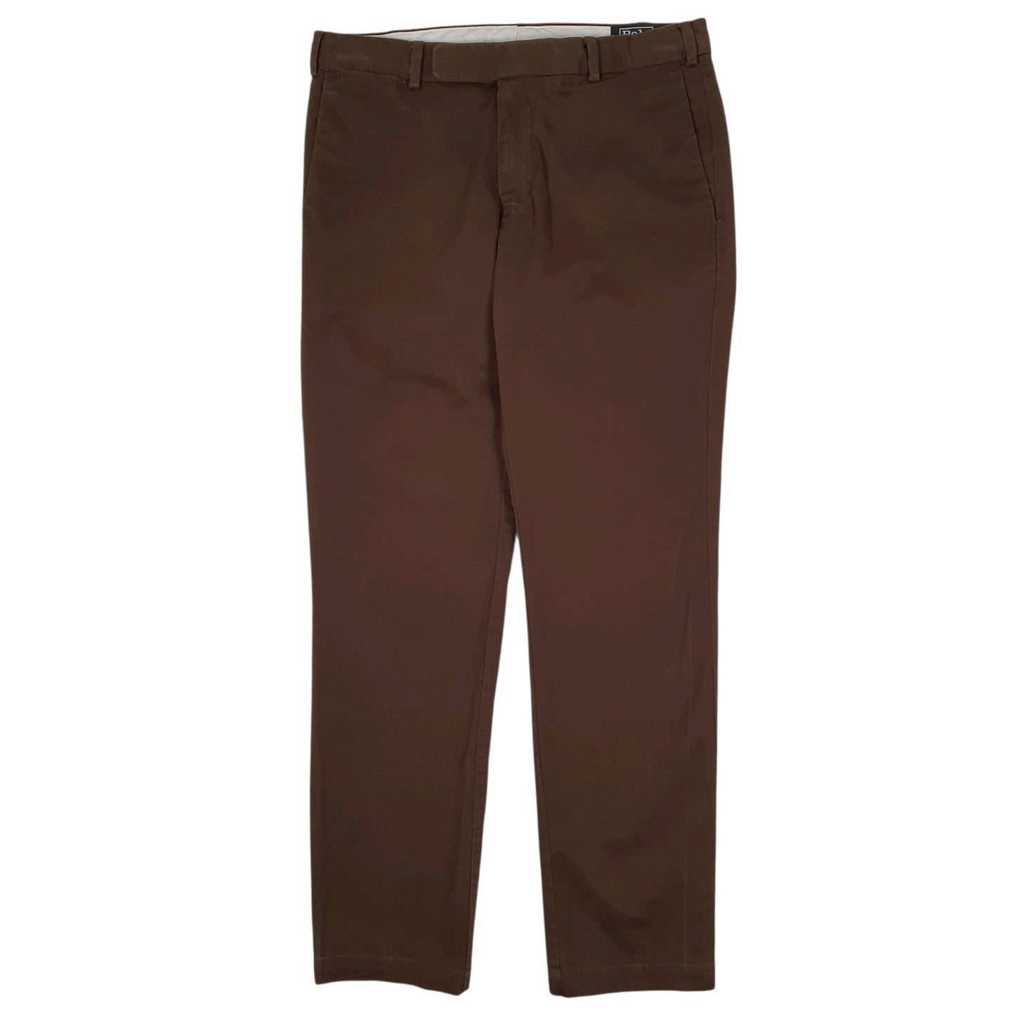 Mens Brown Polo Ralph Lauren Stretch Custom Fit Chino Trousers