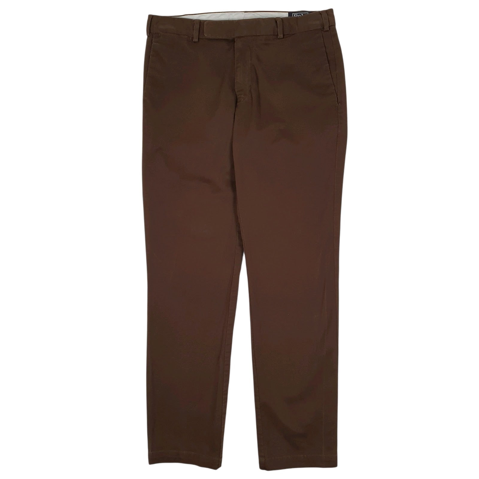 Mens Brown Polo Ralph Lauren Stretch Custom Fit Chino Trousers