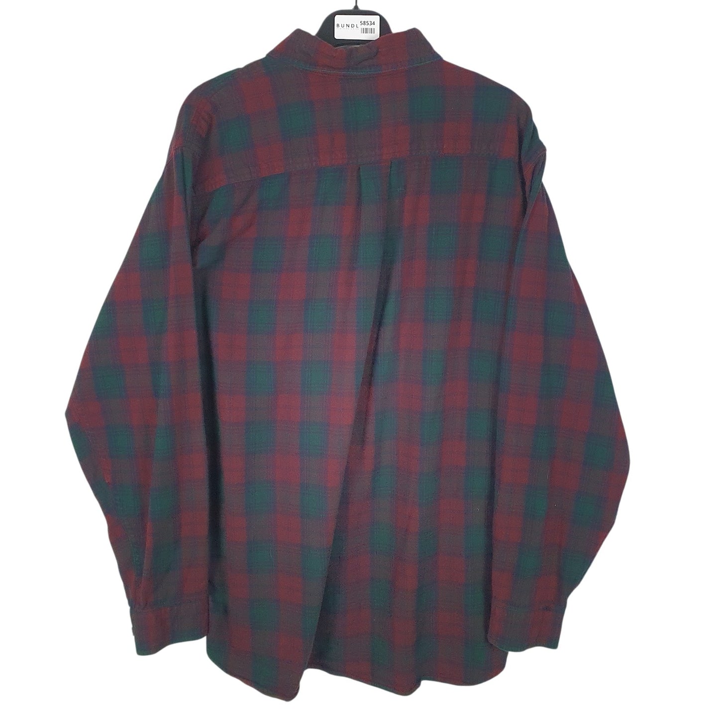 Mens Burgundy L.L.Bean Flannel  Shirt
