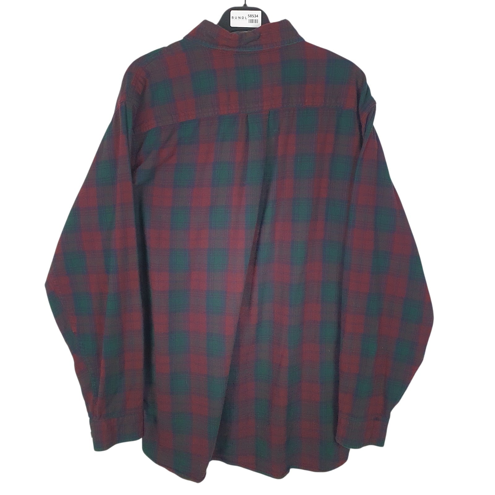 Mens Burgundy L.L.Bean Flannel  Shirt