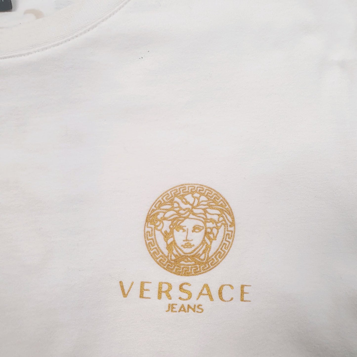 Mens White Versace   T Shirt