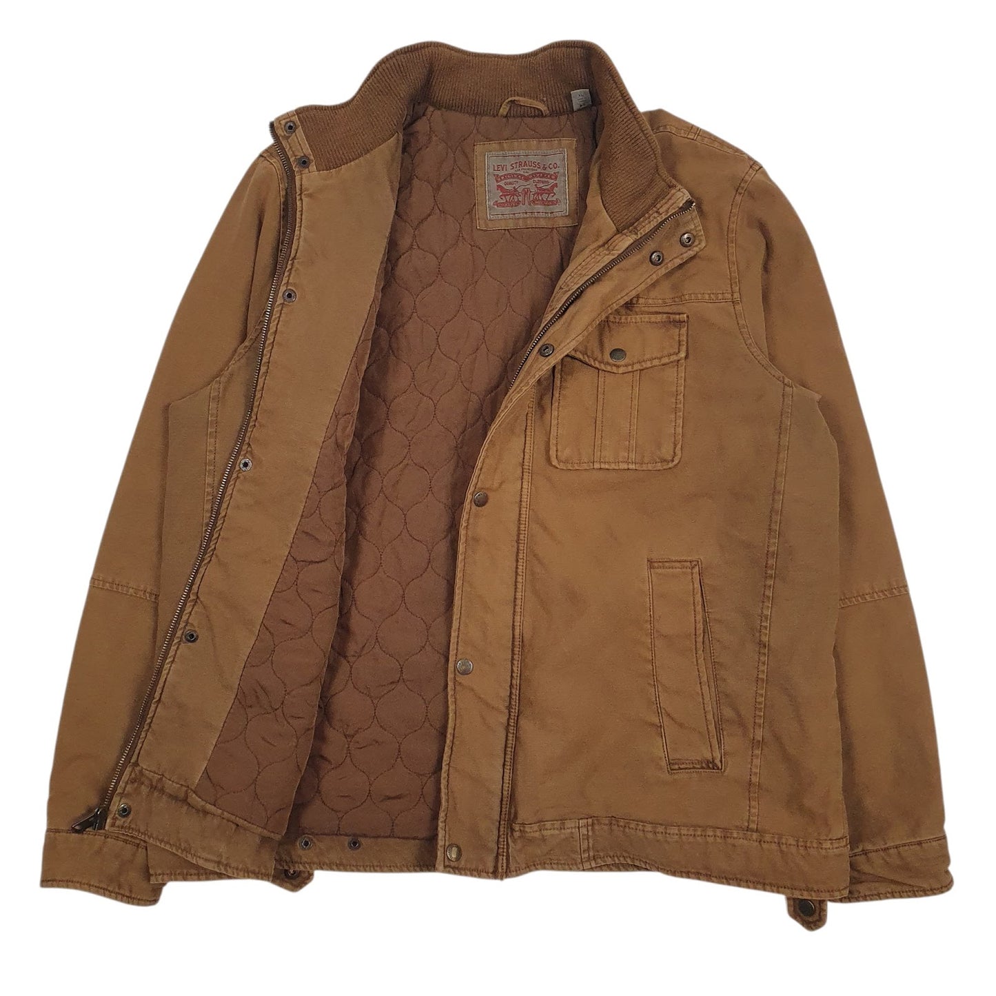 Mens Brown Levis   Coat