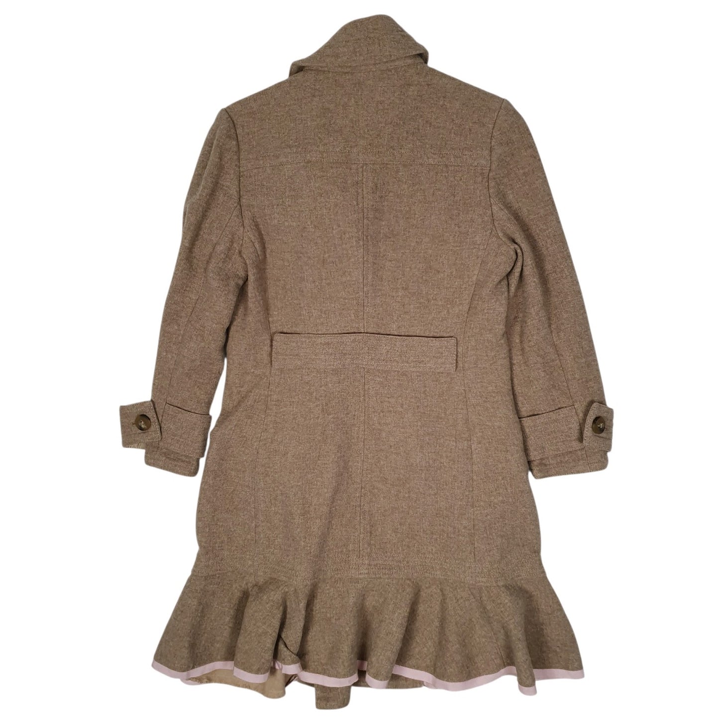 Womens Beige Juicy Couture Longline Parka Trench Hoodie Coat