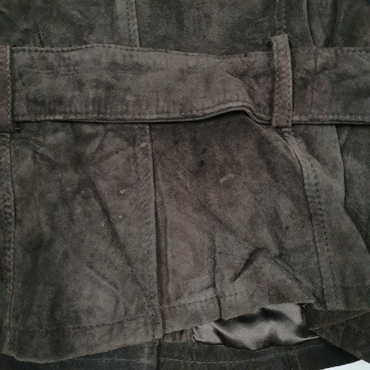 Womens Grey Blenoshe Bomber Suede  Coat