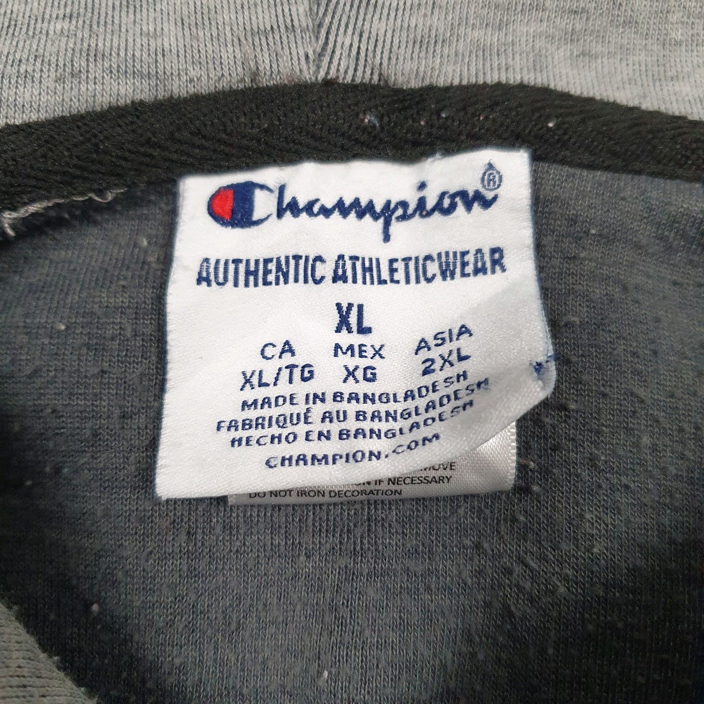 Mens Grey Champion  Hoodie Jumper
