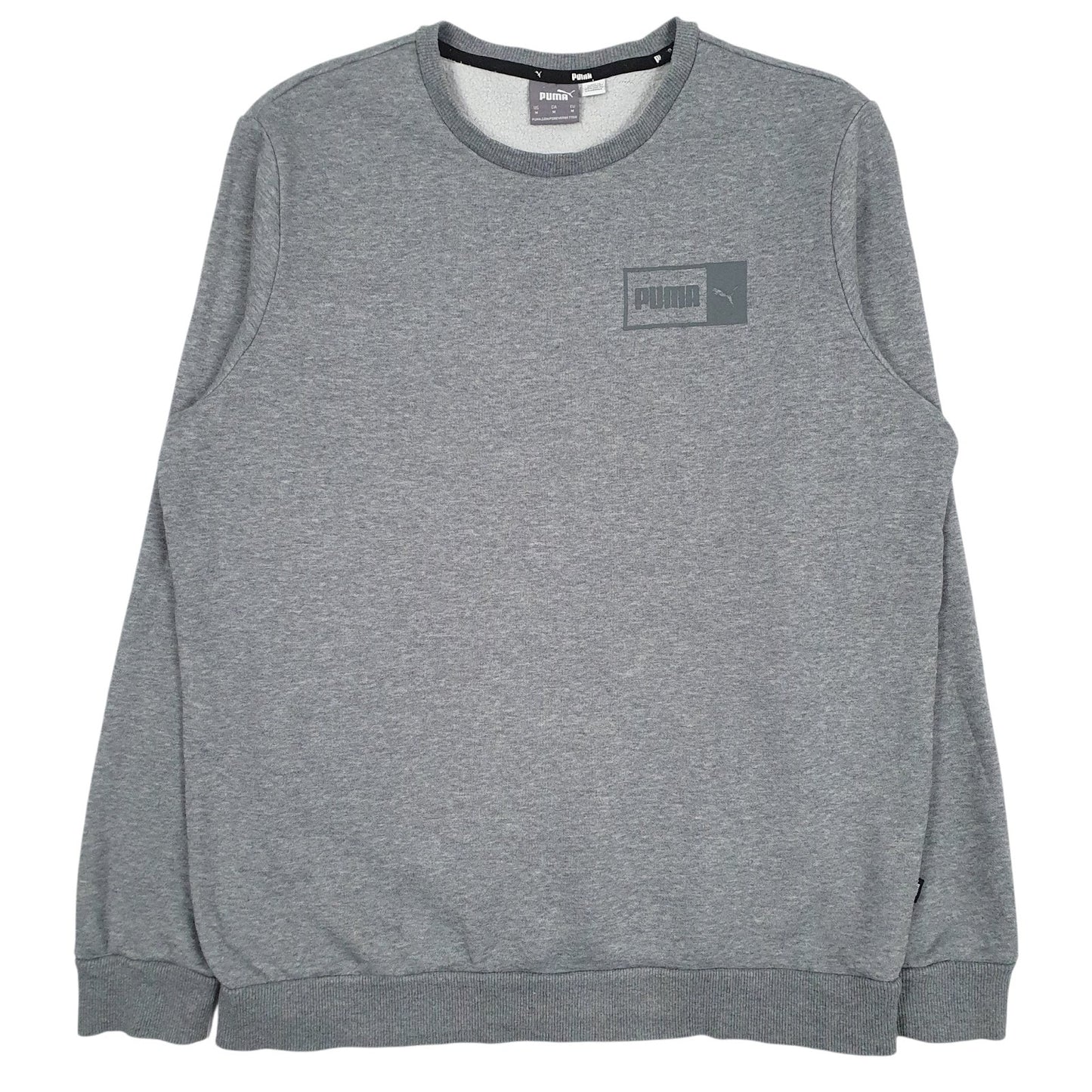Mens Grey Puma  Crewneck Jumper
