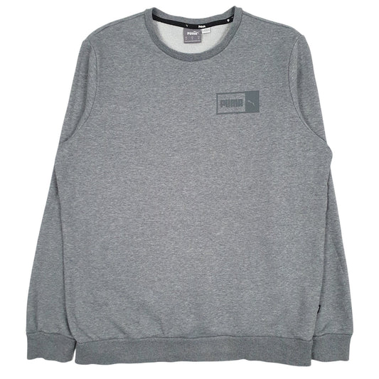 Mens Grey Puma  Crewneck Jumper