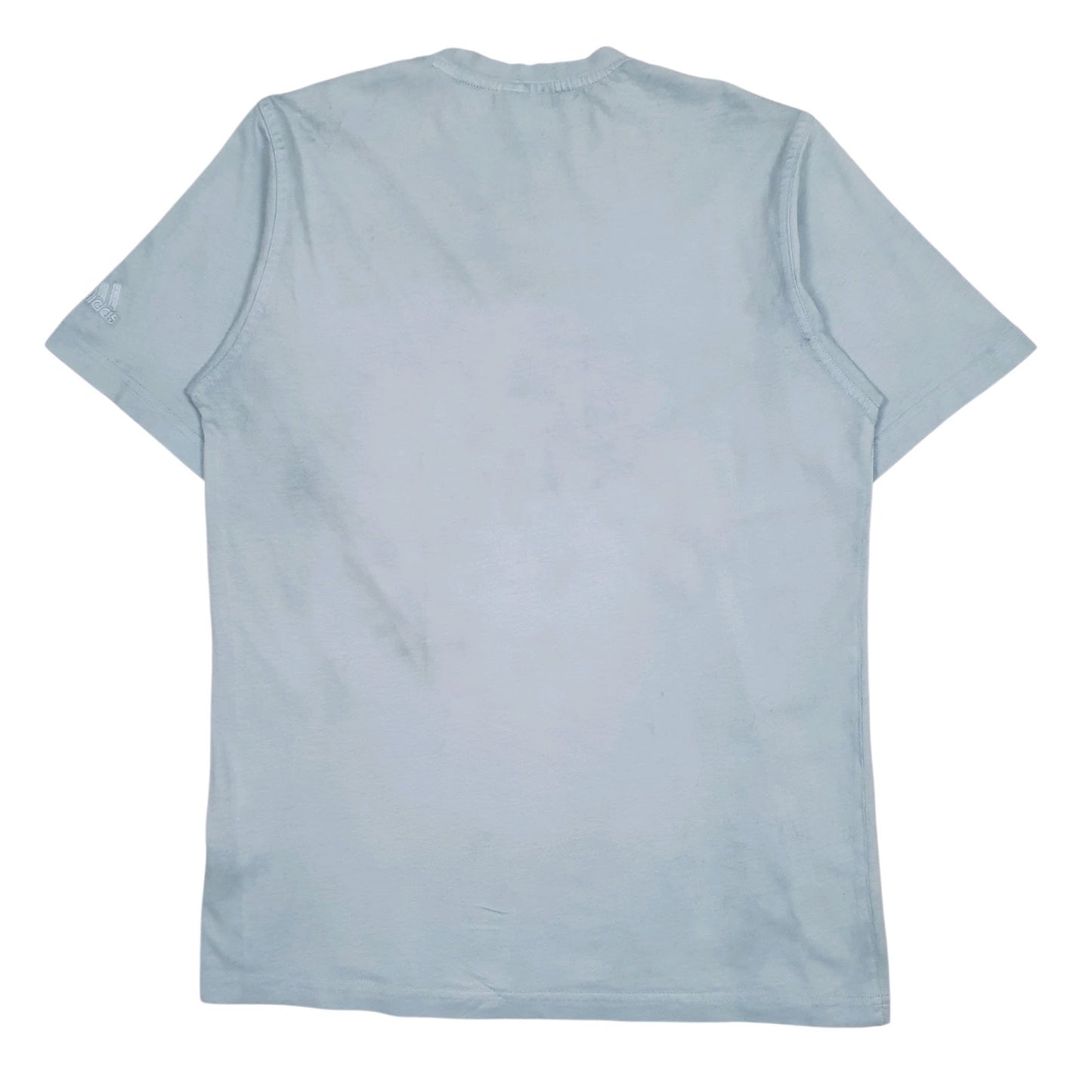 Mens Blue Adidas Vintage 90s Spellout  T Shirt