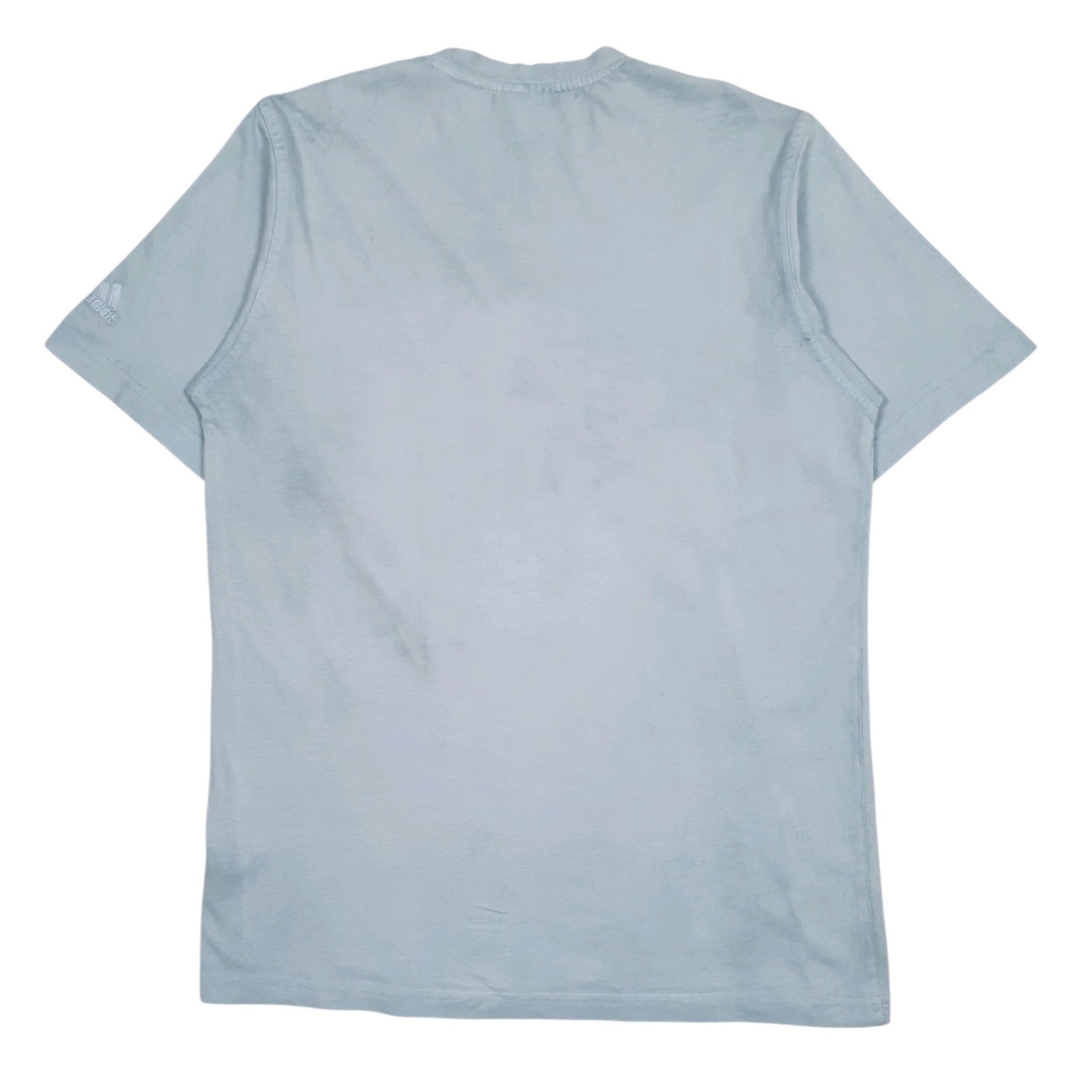 Mens Blue Adidas Vintage 90s Spellout  T Shirt