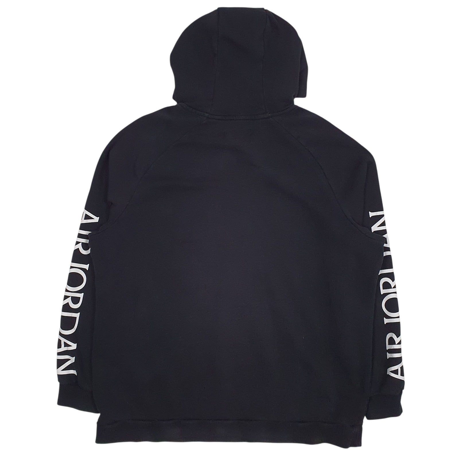 Mens Black Nike Air Jordan Spellout Hoodie Jumper