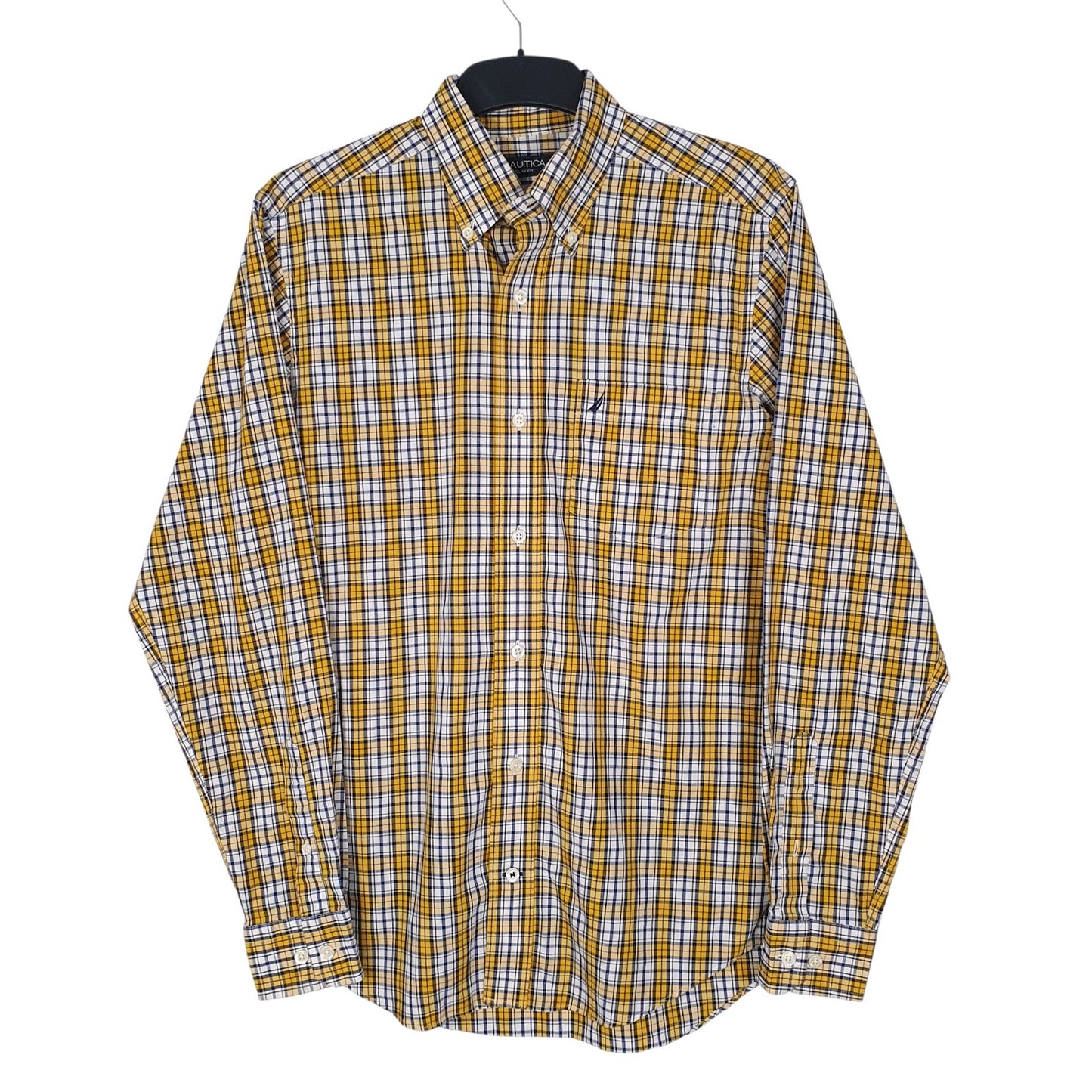 Mens Yellow Nautica  Long Sleeve Shirt
