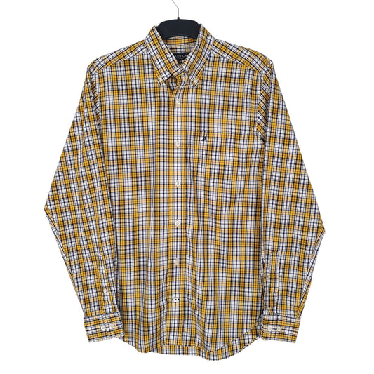 Mens Yellow Nautica  Long Sleeve Shirt