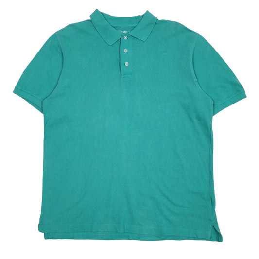 Mens Blue Sun River  Short Sleeve Polo Shirt
