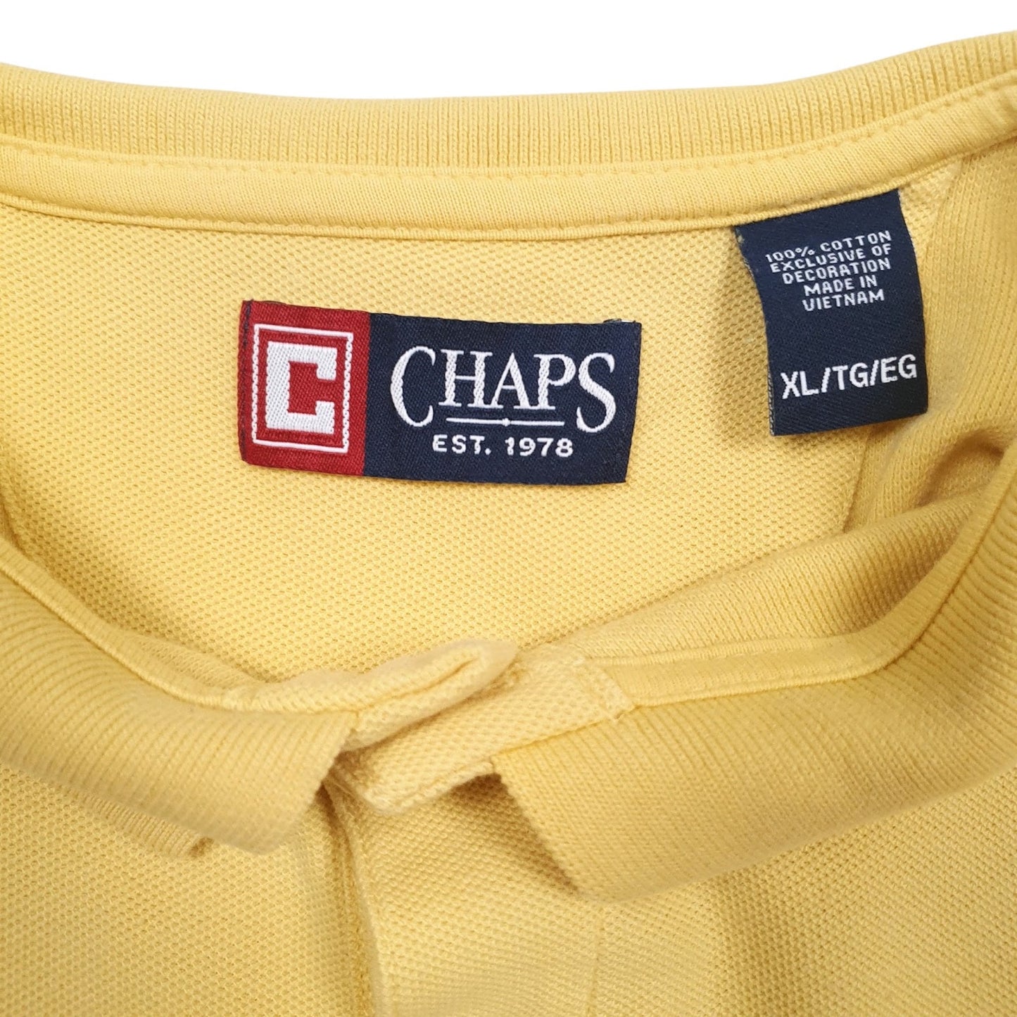 Mens Yellow Chaps   Polo Shirt