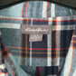 Mens Blue Eddie Bauer Flannel  Shirt