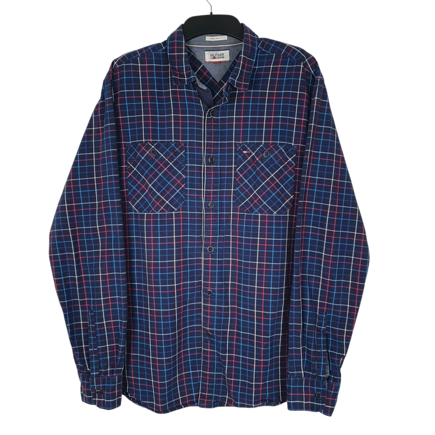 Mens Navy Tommy Hilfiger  Long Sleeve Shirt