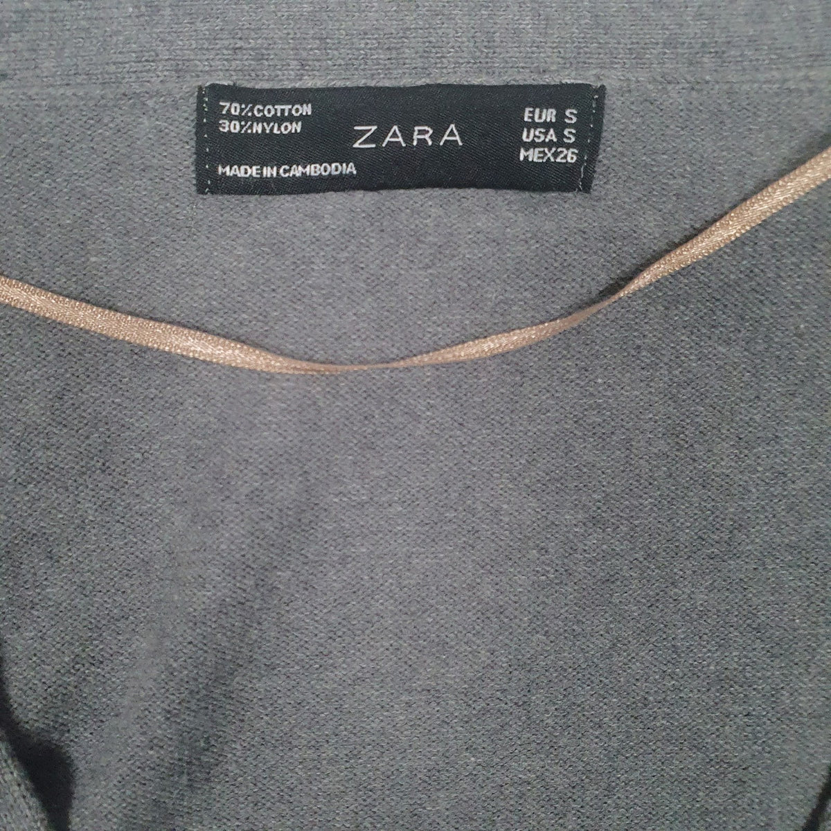 Womens Grey Zara  Cardigan Jumper