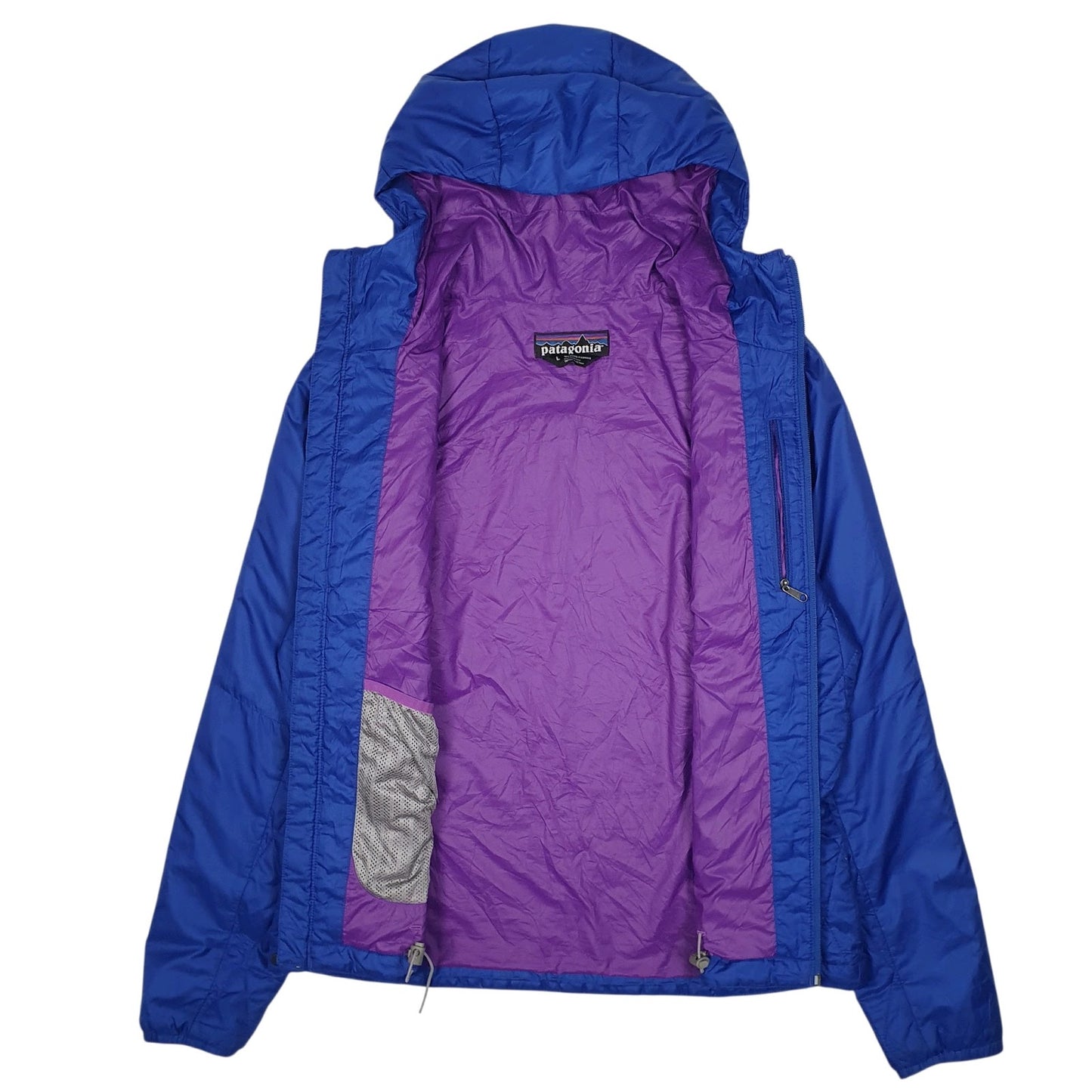 Womens Blue Patagonia Micro Puff Hooded  Coat