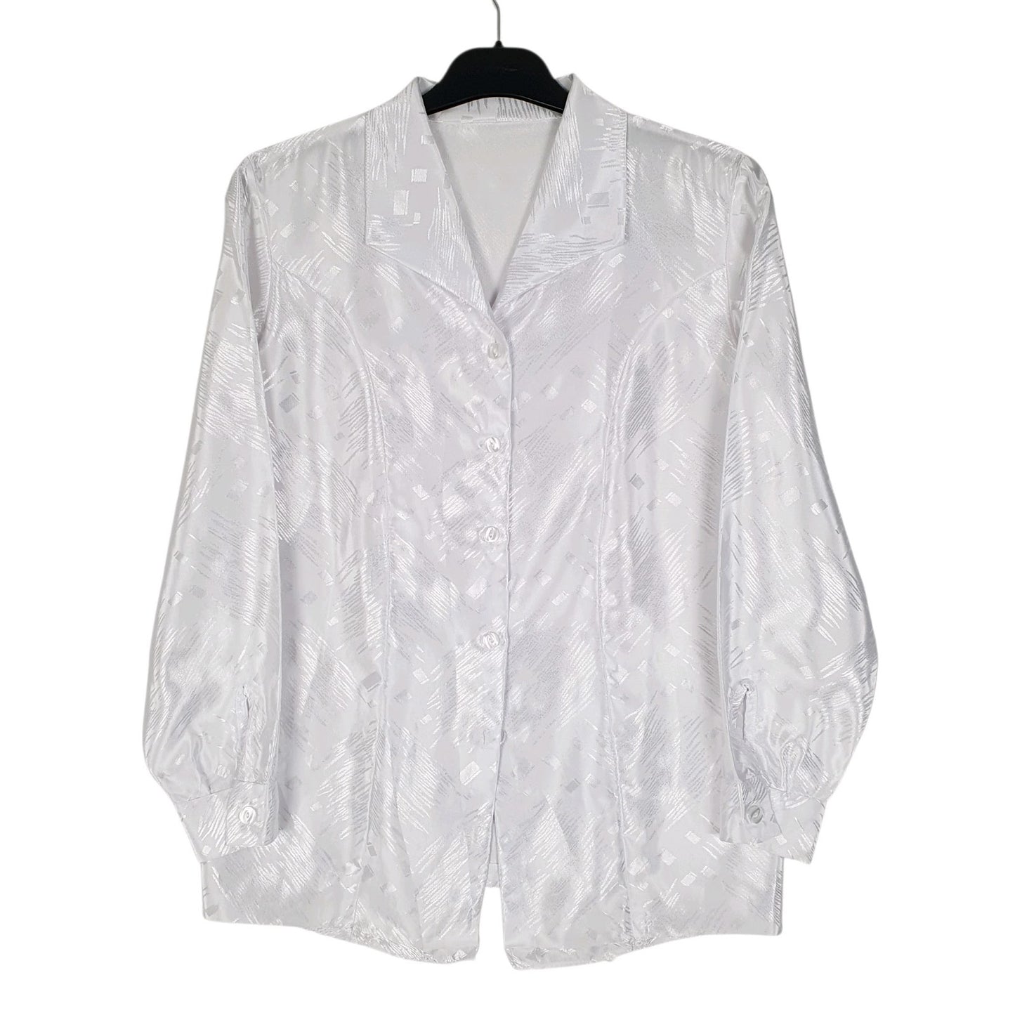 Womens White Unbranded Party Long Sleeve Shirt
