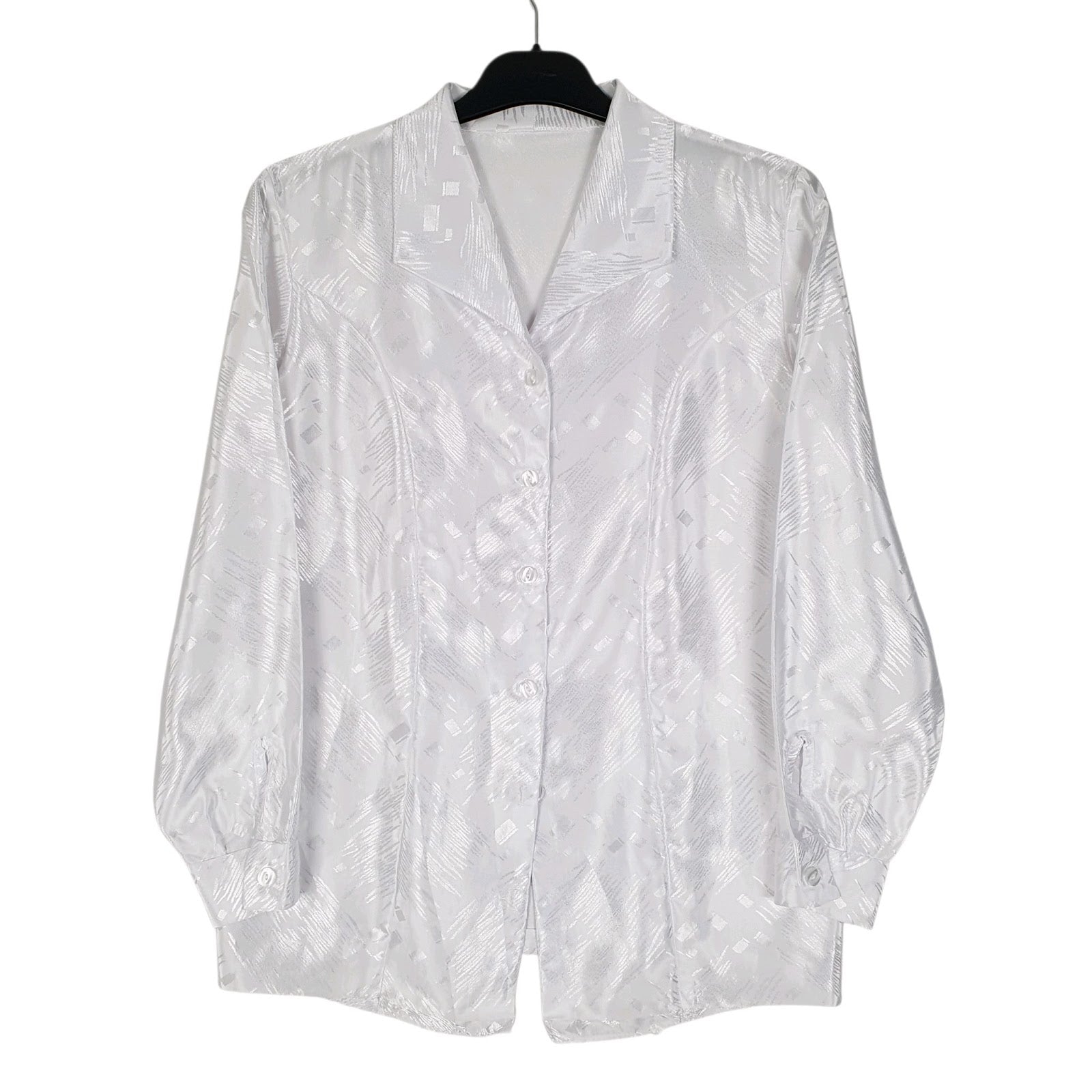 Womens White Unbranded Party Long Sleeve Shirt