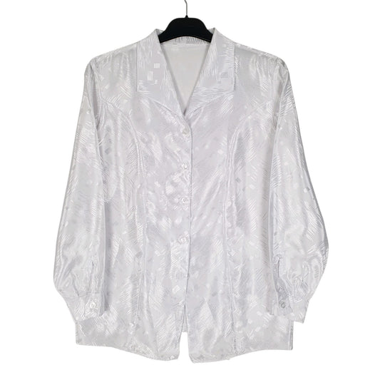 Womens White Unbranded Party Long Sleeve Shirt