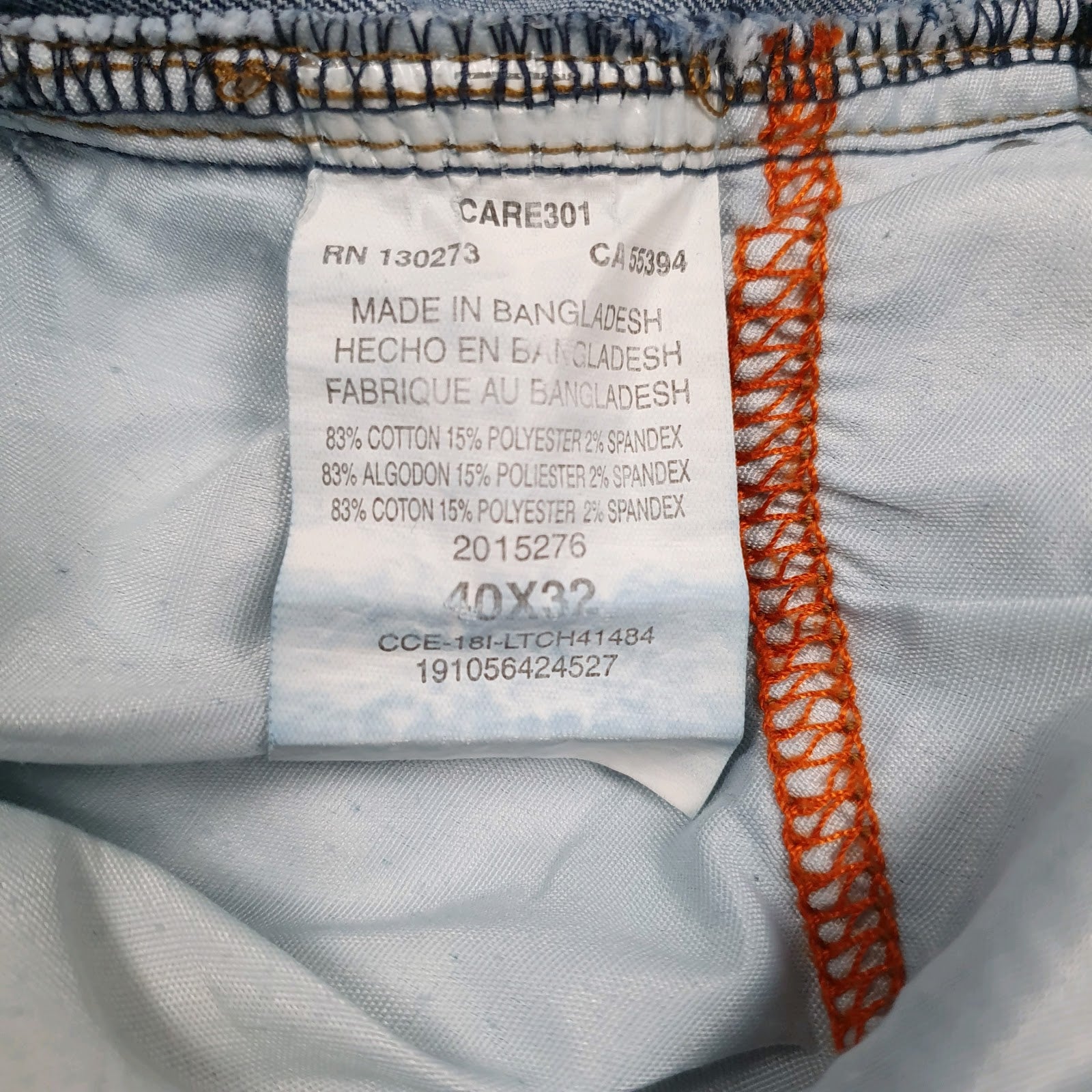 Mens Blue Lee  Crewneck Jeans