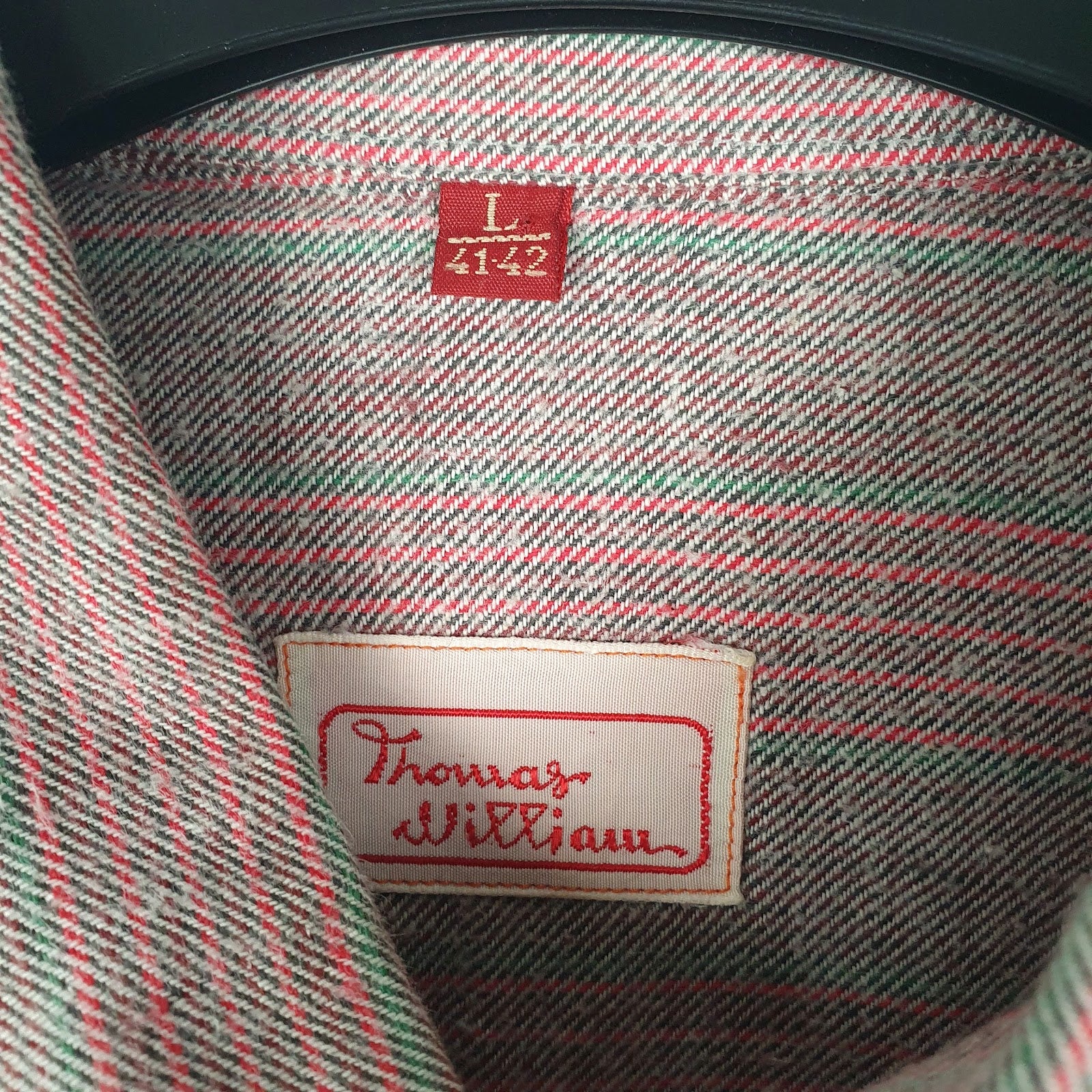 Mens Red Thomas William   Shirt