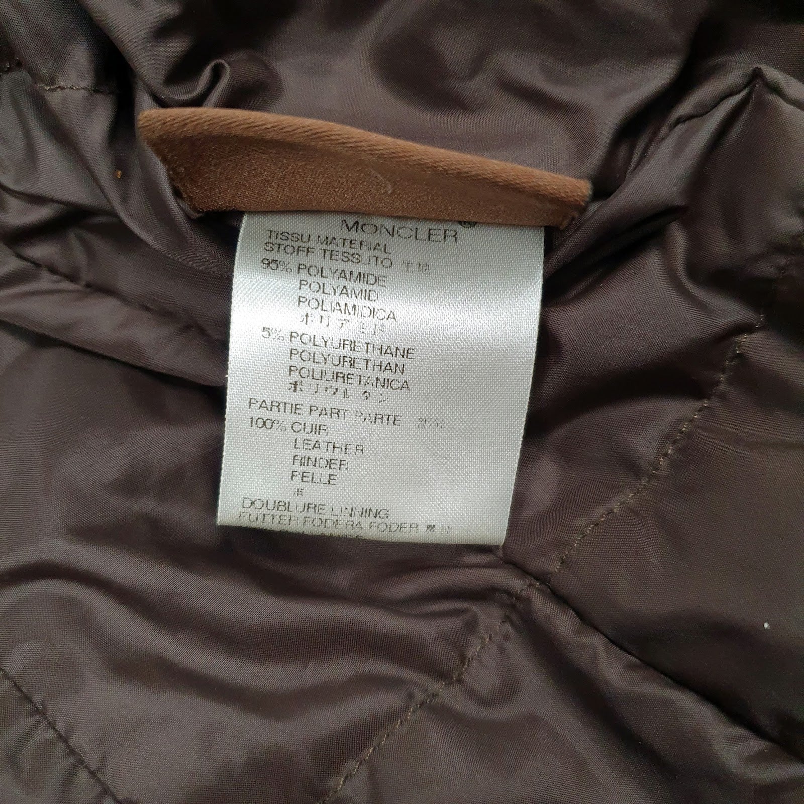 Womens Brown Moncler Skiiing  Coat