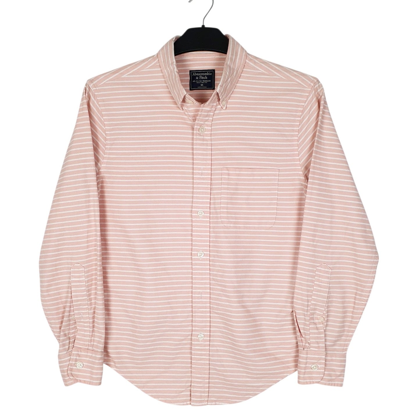 Mens Pink Abercrombie & Fitch  Long Sleeve Shirt