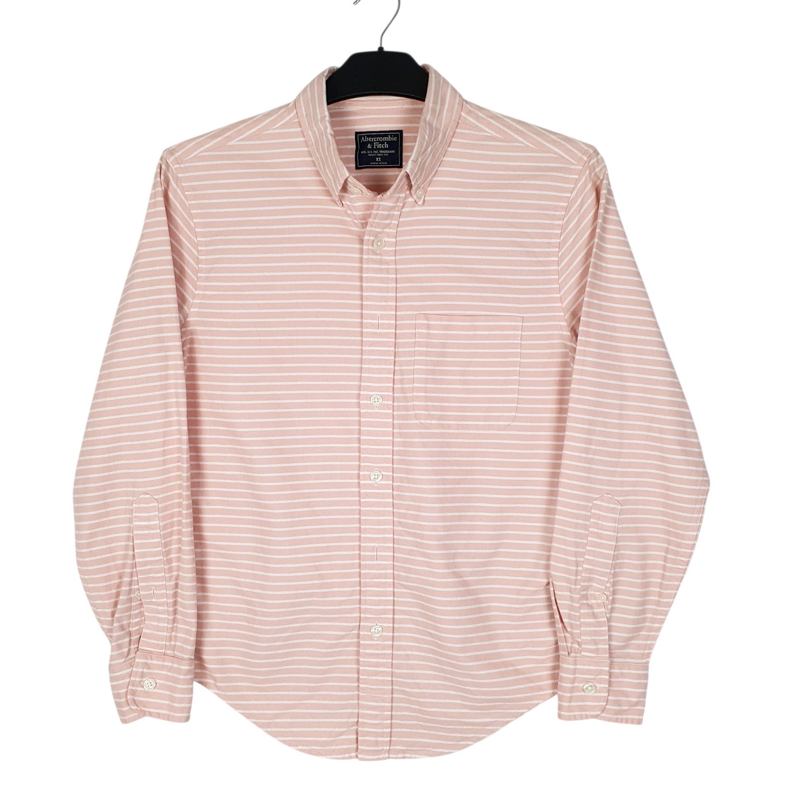 Mens Pink Abercrombie & Fitch  Long Sleeve Shirt