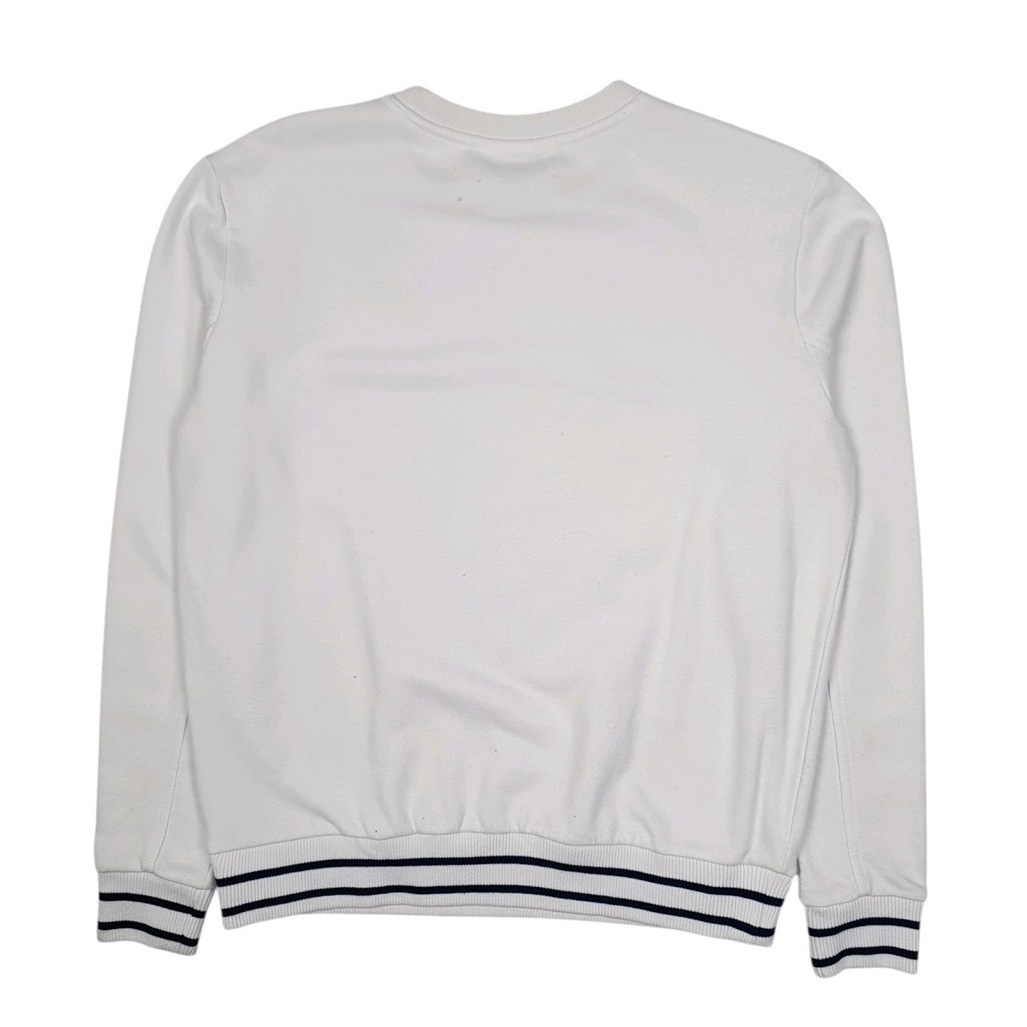 Womens White Fila  Crewneck Jumper