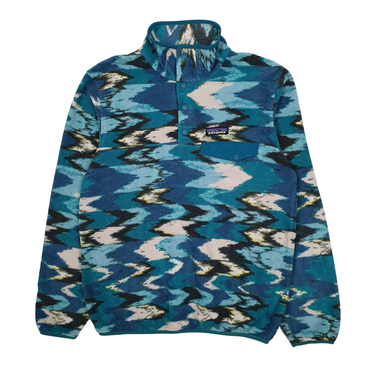 Womens Blue Patagonia Lightweight Synchilla Quarter Zip Jumper