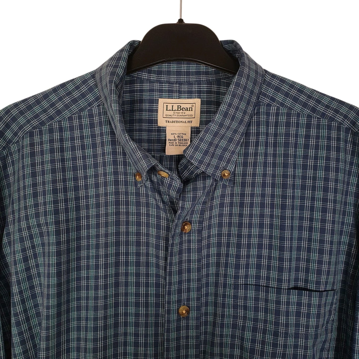 Mens Blue L.L.Bean   Shirt