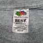 Mens Grey Fruit Of The Loom   T Shirt