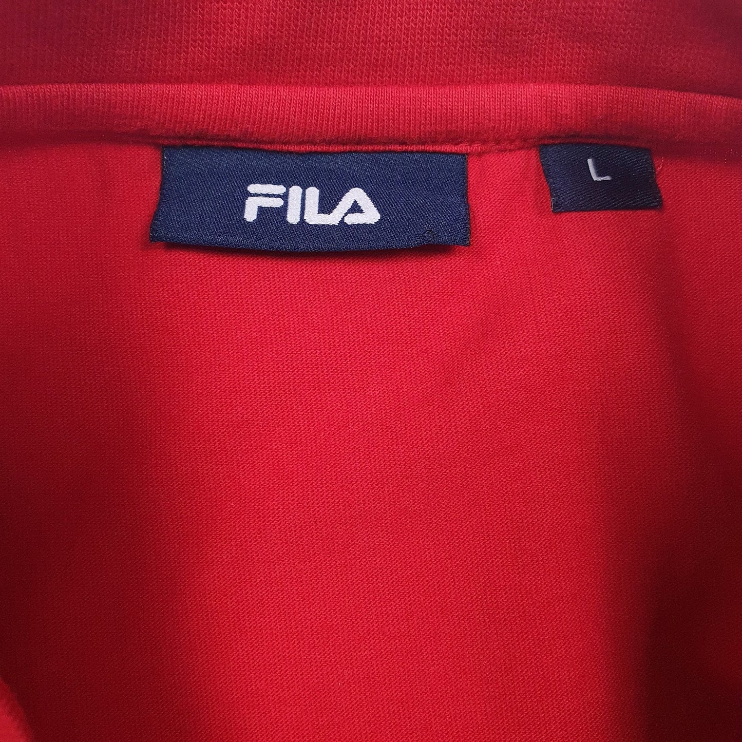 Mens Red Fila   T Shirt