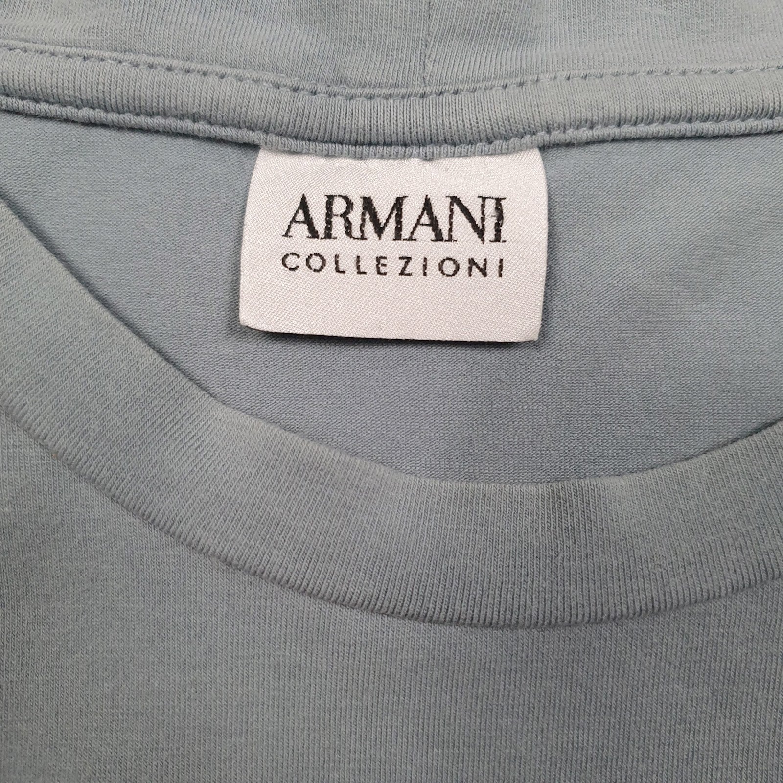 Mens Blue Armani   T Shirt