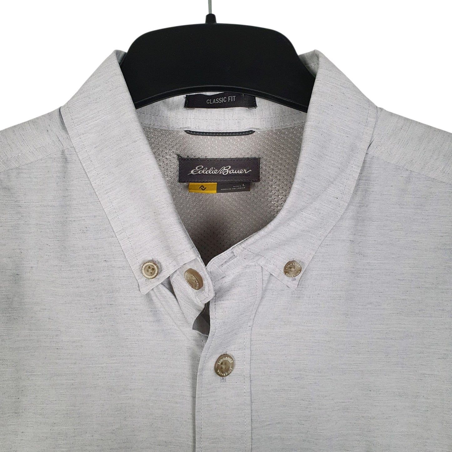 Mens Grey Eddie Bauer Hiking Walking  Shirt